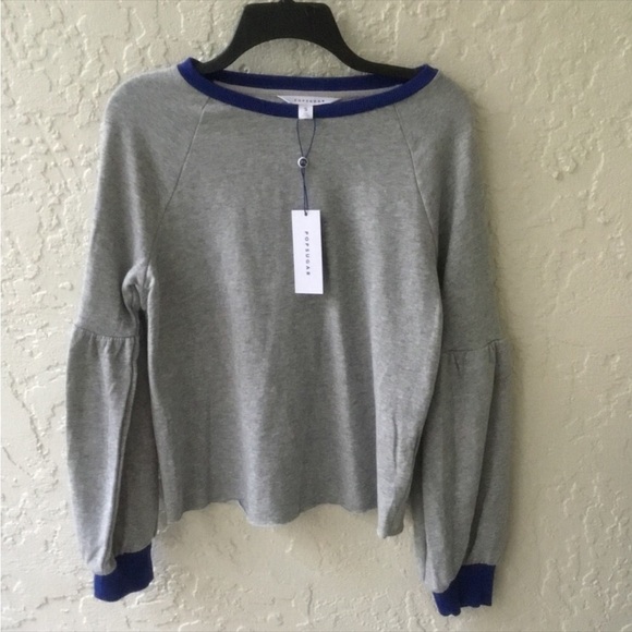 Pop Sugar Womans size small balloon sleeve sweatshirt NWT - Picture 16 of 16